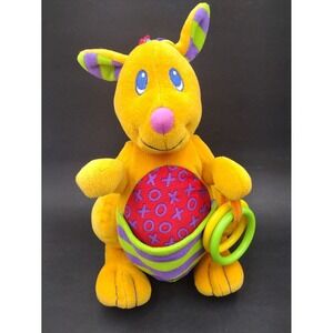 Little Stars Lamaze Kangaroo Plush Toy Rattle With Detachable Teether With Rings
